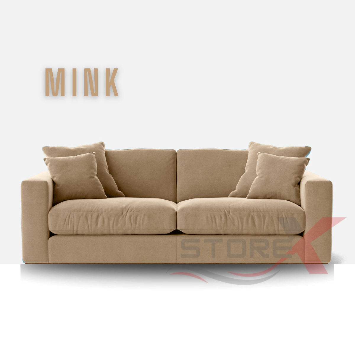 3 seater sofa Mink