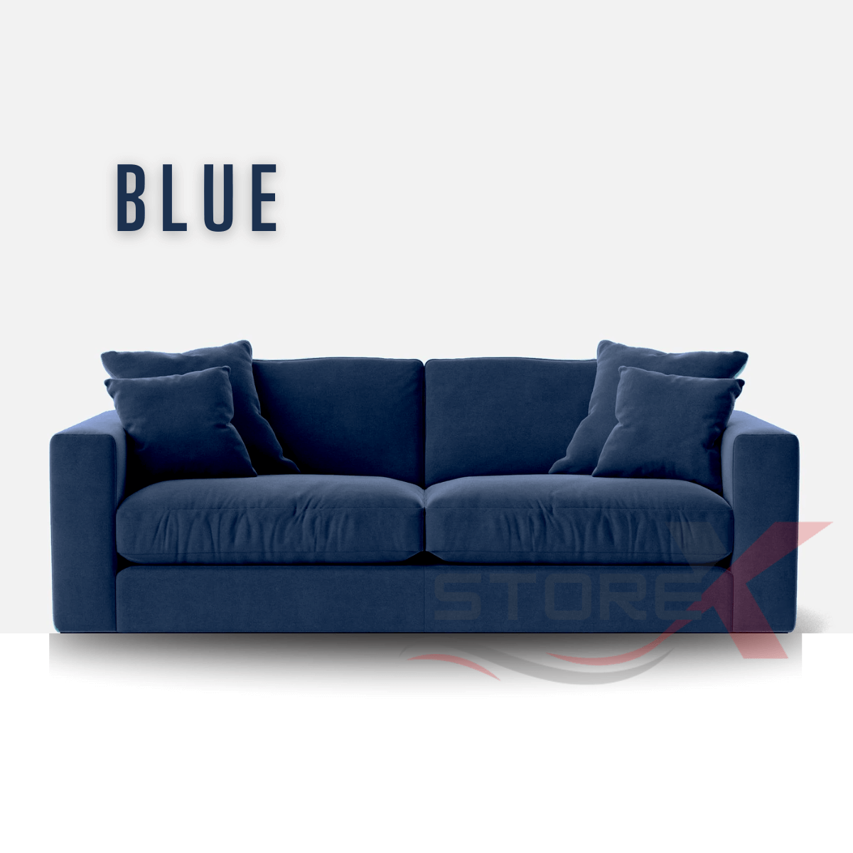 3 seater sofa Blue