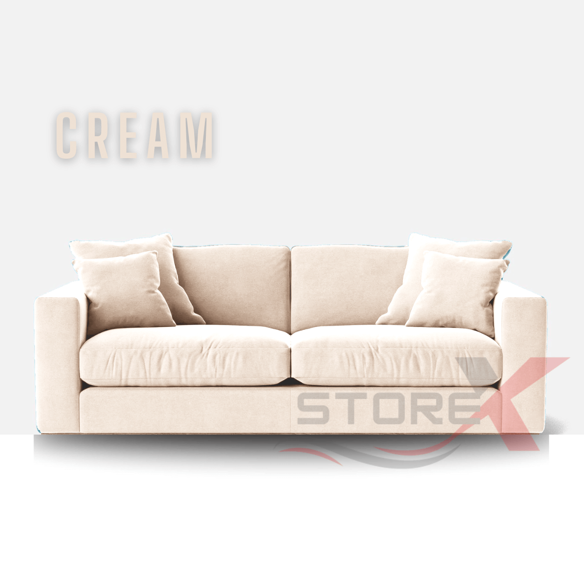 Plush Fabric Sleek and Stylish 2 Seater and 3 Seater Sofa