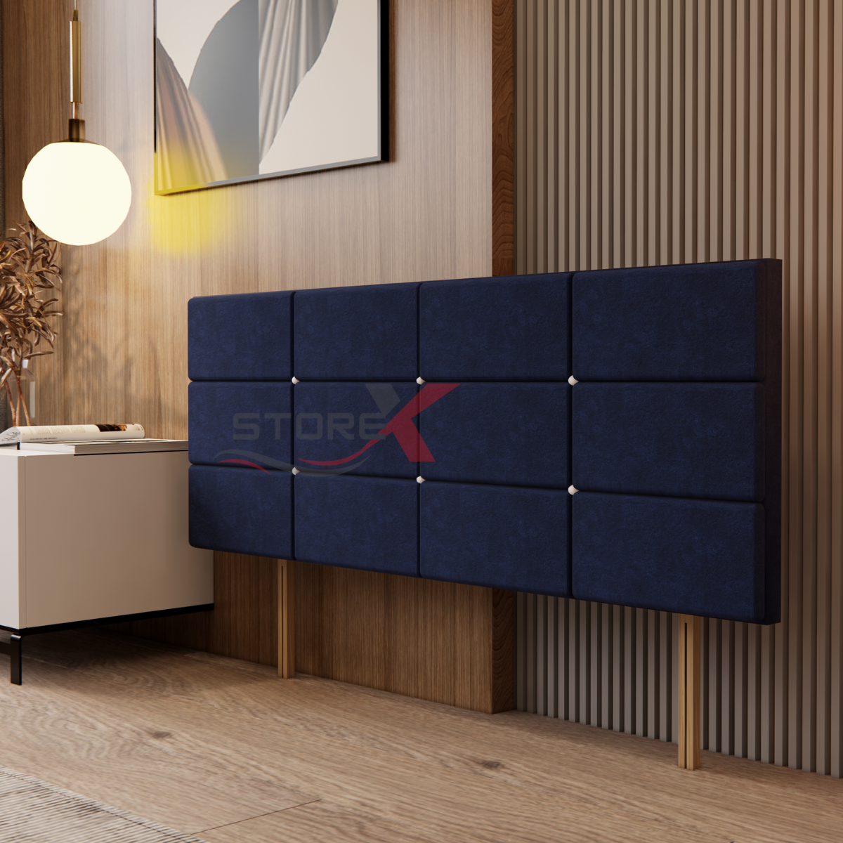 Head boards Plush velvet headboard 20 inch Height, 30" 4ft 4ft6 5ft 6ft Single bed to Super king