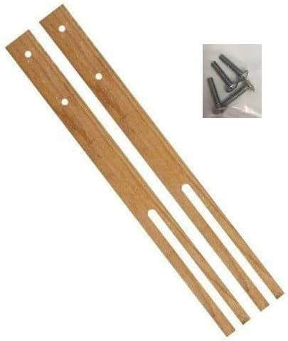 Pair Of Headboard Struts Multi Fit Hardwood Headboard Legs Struts Slotted & Pre-Drilled (2)