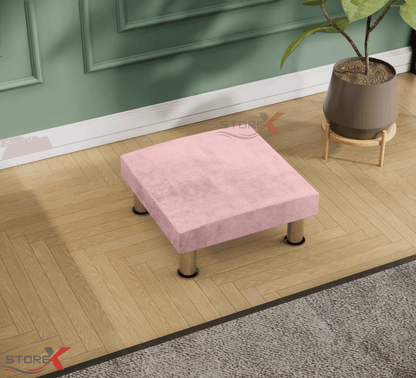 Pink footstool