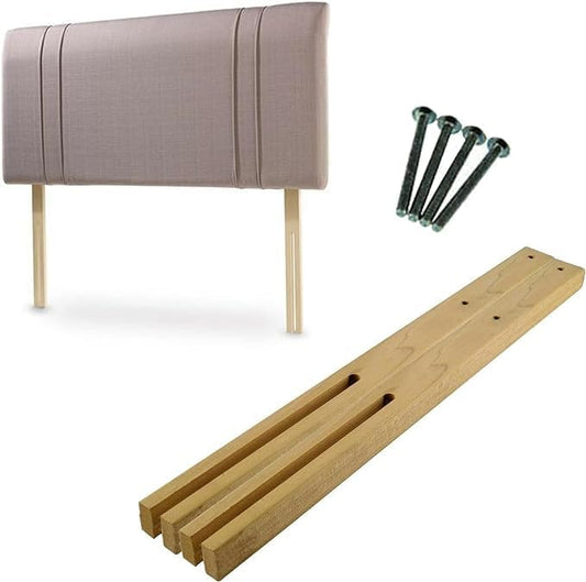 Pair Of Headboard Struts Multi Fit Hardwood Headboard Legs Struts Slotted & Pre-Drilled (2)