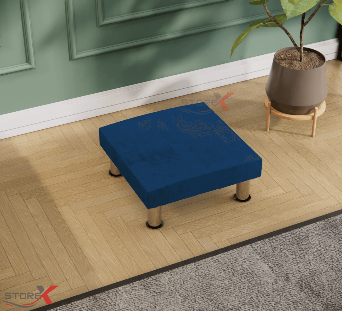 Blue Footstool 