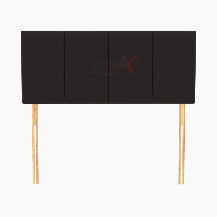 Headboard Plush velvet 4 Padded Vertical Headboard 20 inch Height, 30" 3ft 4ft 4ft6 5ft 6ft Single bed to Super king