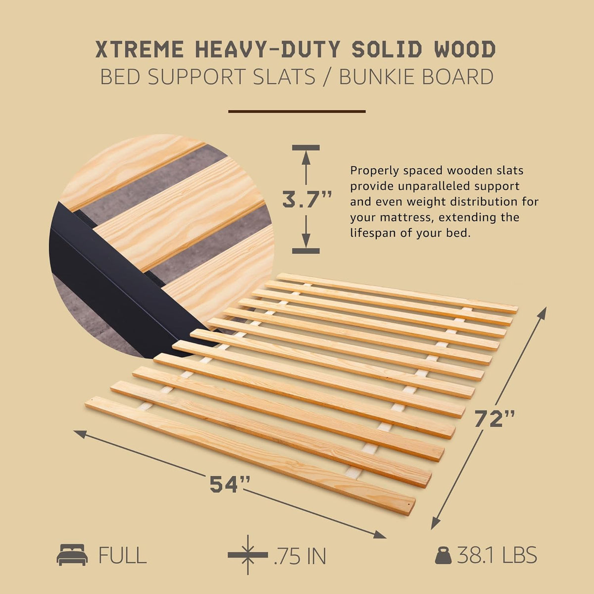 Storex Wooden Bed Slats Replacement