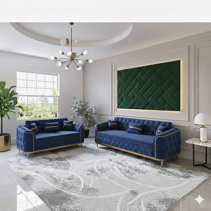 Storex Premium Luxury Sofa Set Velvet Armchair 2,3 Settee Lounge Couches 3+2 Set