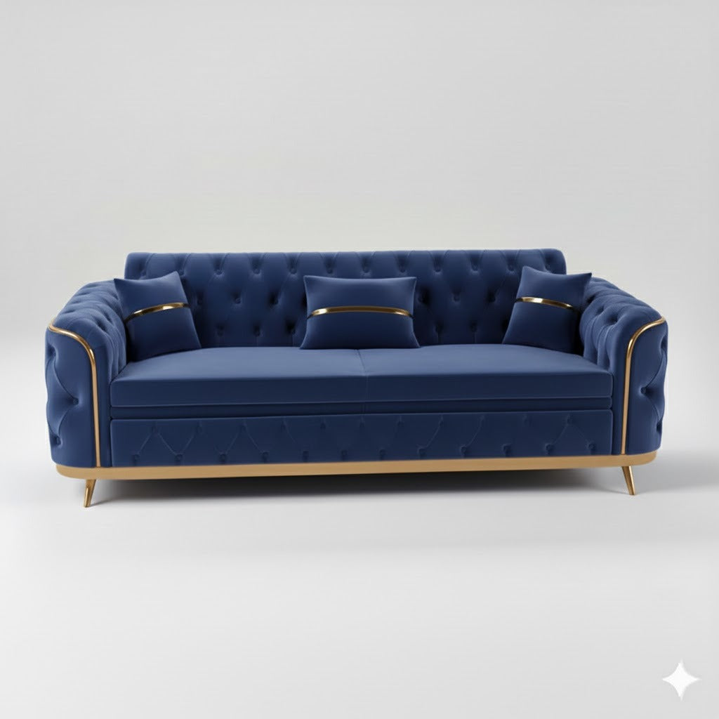 Storex Premium Luxury Sofa Set Velvet Armchair 2,3 Settee Lounge Couches 3+2 Set