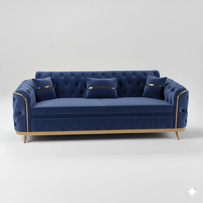 Storex Premium Luxury Sofa Set Velvet Armchair 2,3 Settee Lounge Couches 3+2 Set