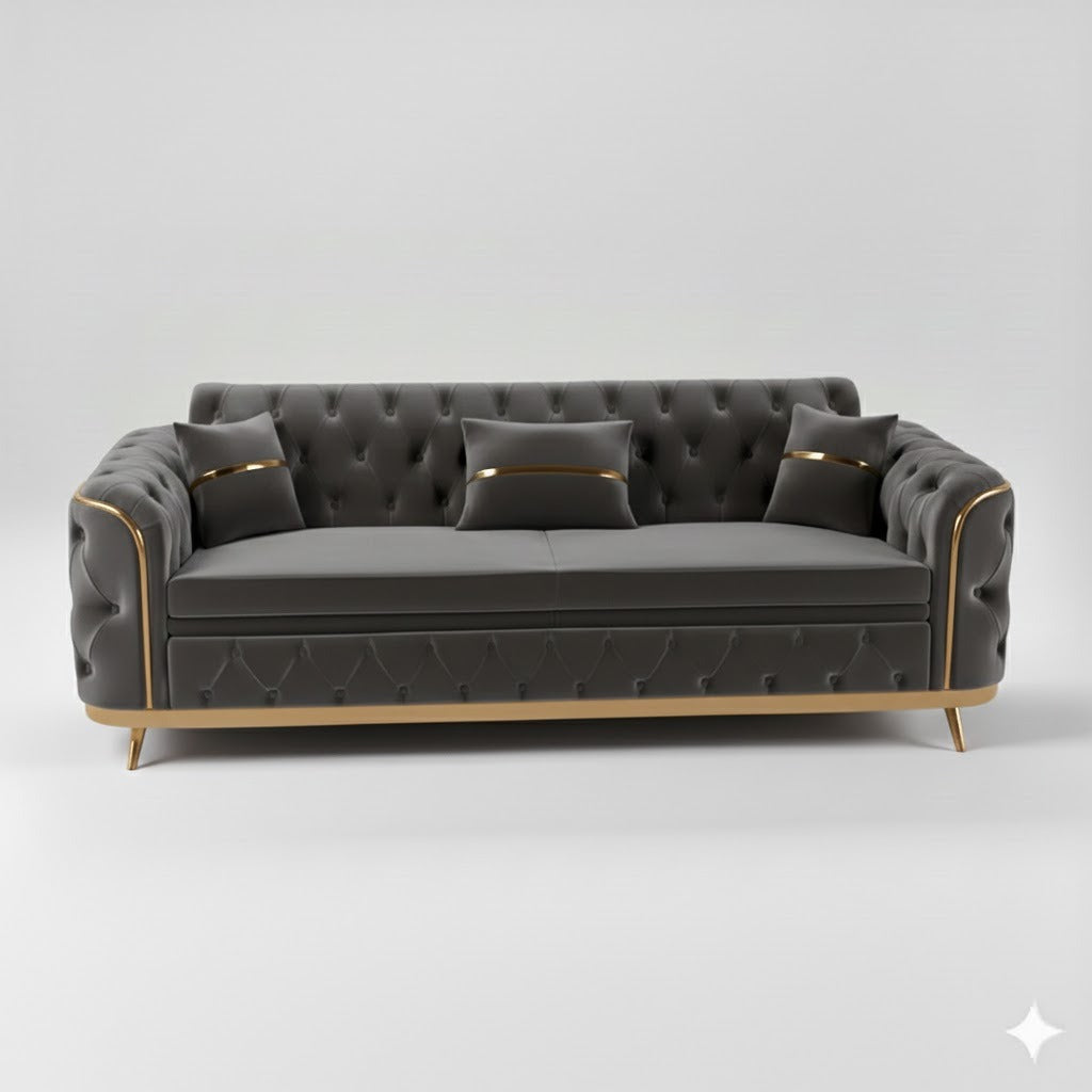 Storex Premium Luxury Sofa Set Velvet Armchair 2,3 Settee Lounge Couches 3+2 Set