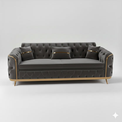 Storex Premium Luxury Sofa Set Velvet Armchair 2,3 Settee Lounge Couches 3+2 Set