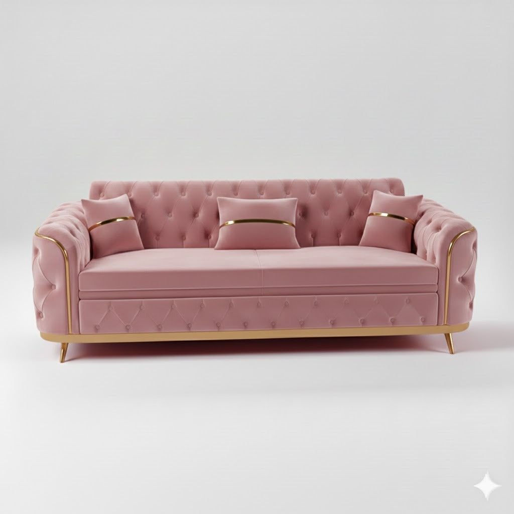 Storex Premium Luxury Sofa Set Velvet Armchair 2,3 Settee Lounge Couches 3+2 Set