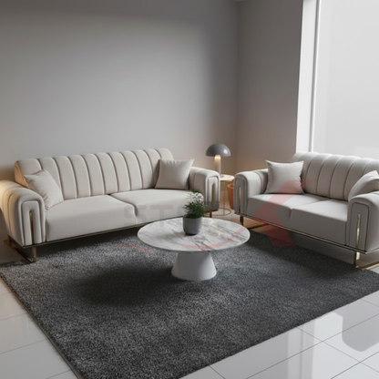 Luxury Chesterfield Sofa Set Velvet Armchair 2,3 Settee Lounger Couches 3+2 Set