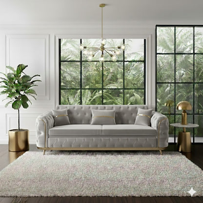 Storex Premium Luxury Sofa Set Velvet Armchair 2,3 Settee Lounge Couches 3+2 Set