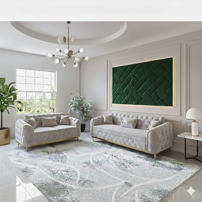 Storex Premium Luxury Sofa Set Velvet Armchair 2,3 Settee Lounge Couches 3+2 Set