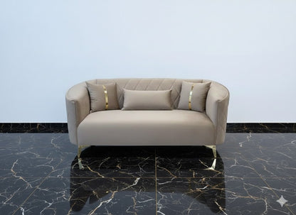 Luxury Chesterfield Sofa Set Velvet Armchair 2,3 Settee Lounger Couches 3+2 Set