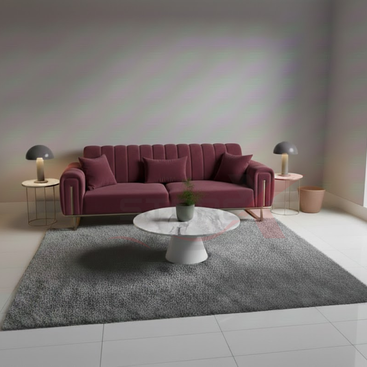 Luxury Chesterfield Sofa Set Velvet Armchair 2,3 Settee Lounger Couches 3+2 Set