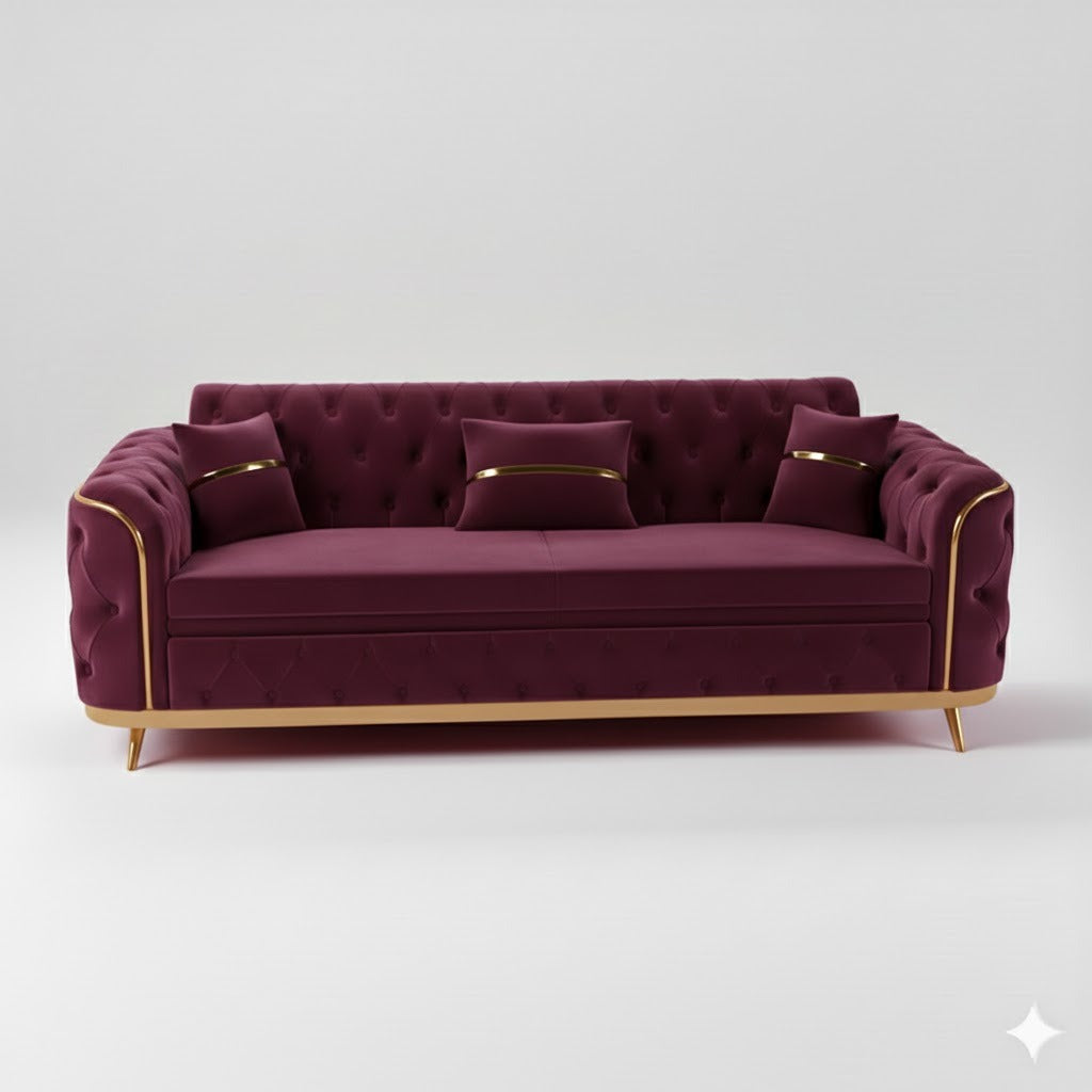 Storex Premium Luxury Sofa Set Velvet Armchair 2,3 Settee Lounge Couches 3+2 Set