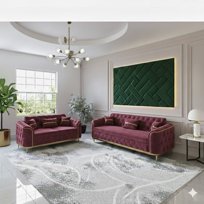 Storex Premium Luxury Sofa Set Velvet Armchair 2,3 Settee Lounge Couches 3+2 Set